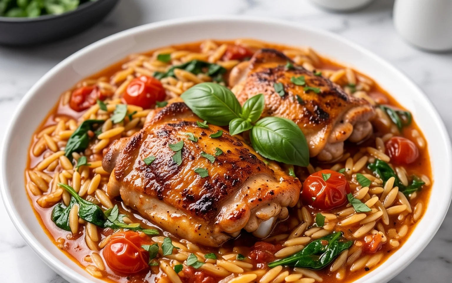 Chicken Orzo (30-Minutes, One-Pan)