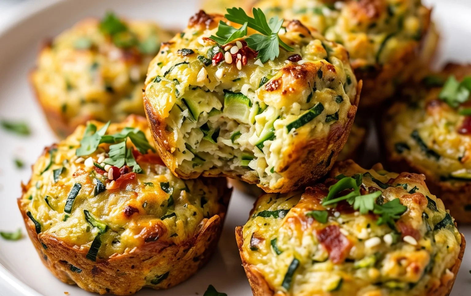 Zucchini Garlic Bites