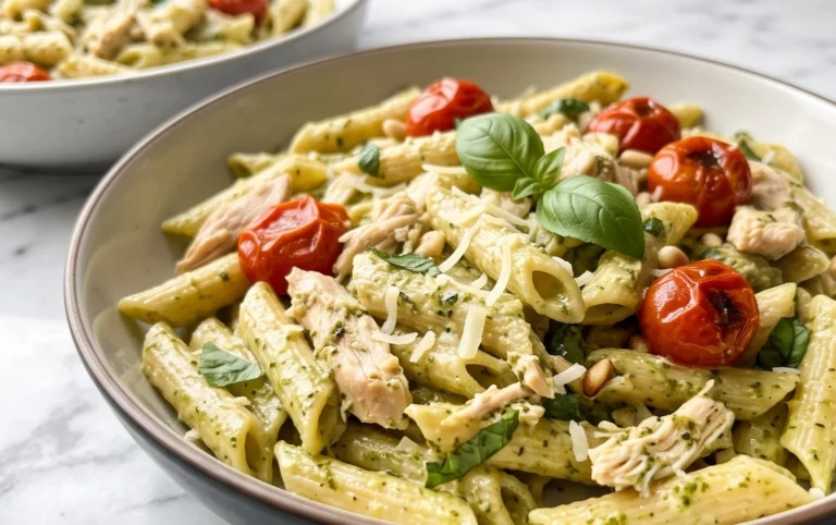 Creamy Chicken Pesto Pasta