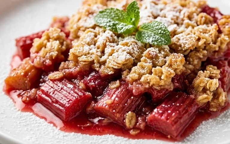 Easy Rhubarb Crisp
