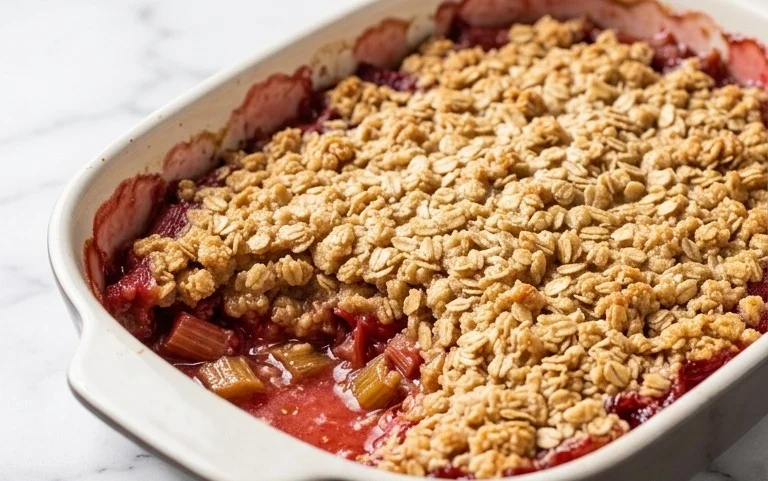 Easy Rhubarb Crisp