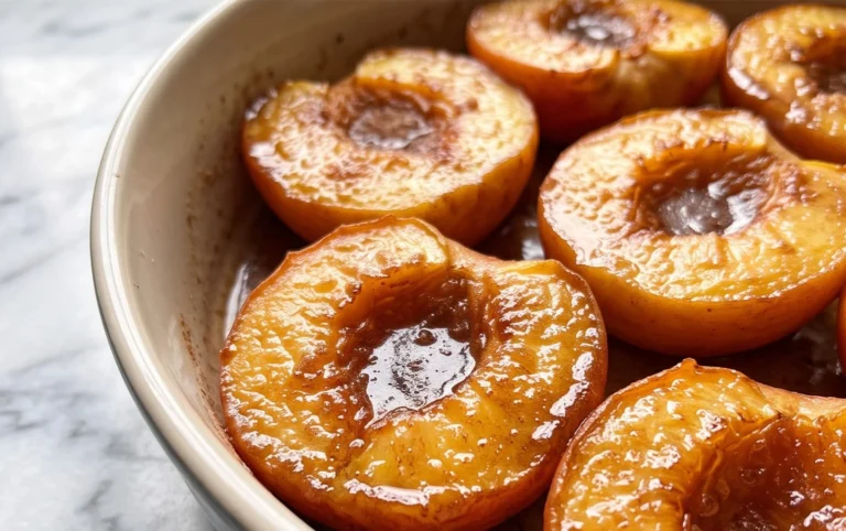 Cinnamon Sugar Baked Peaches