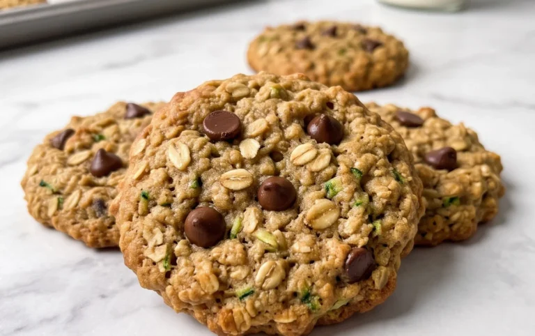 Healthy Zucchini Oatmeal Cookies