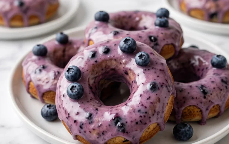 Blueberry Cake Donuts