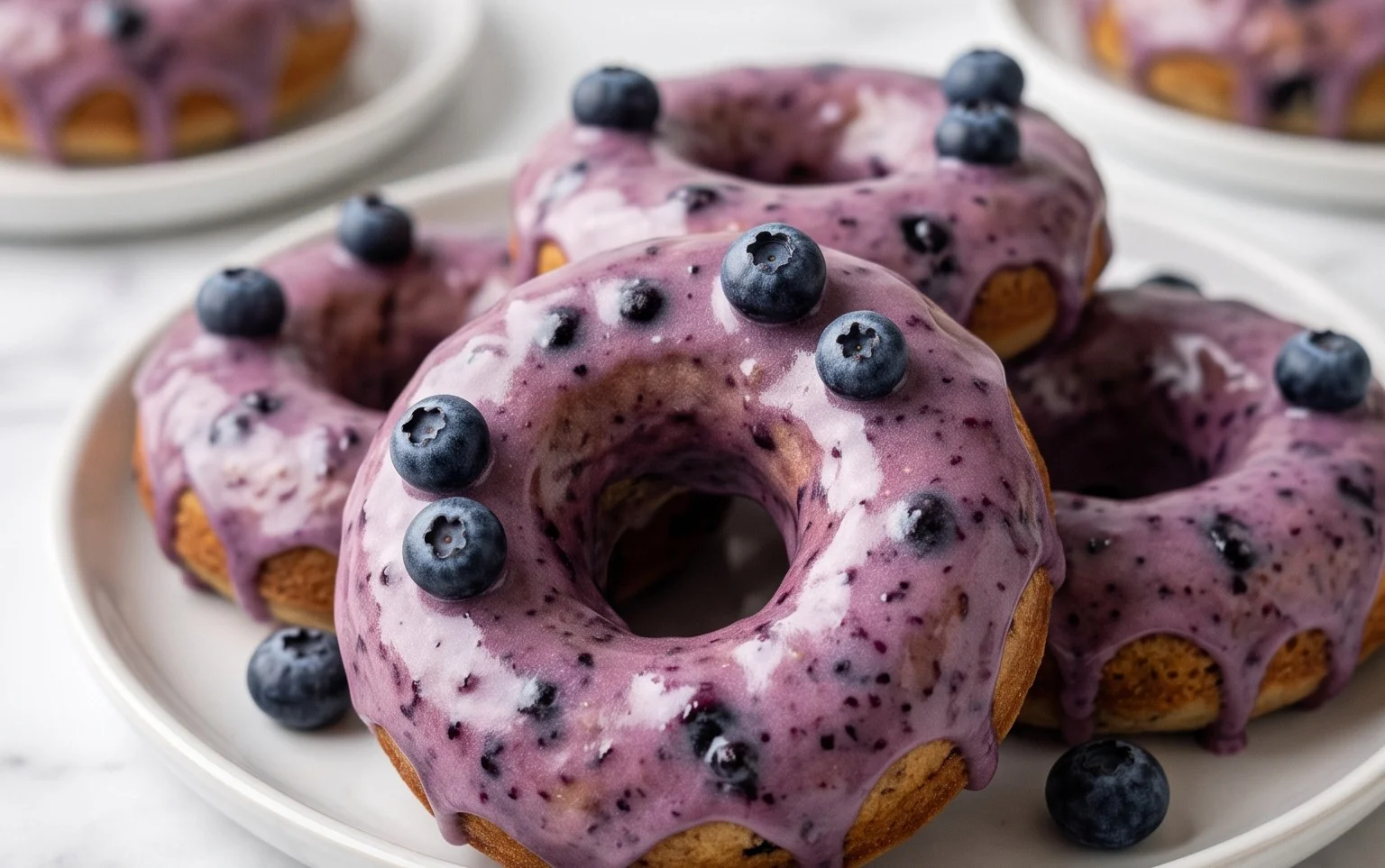 Blueberry Cake Donuts