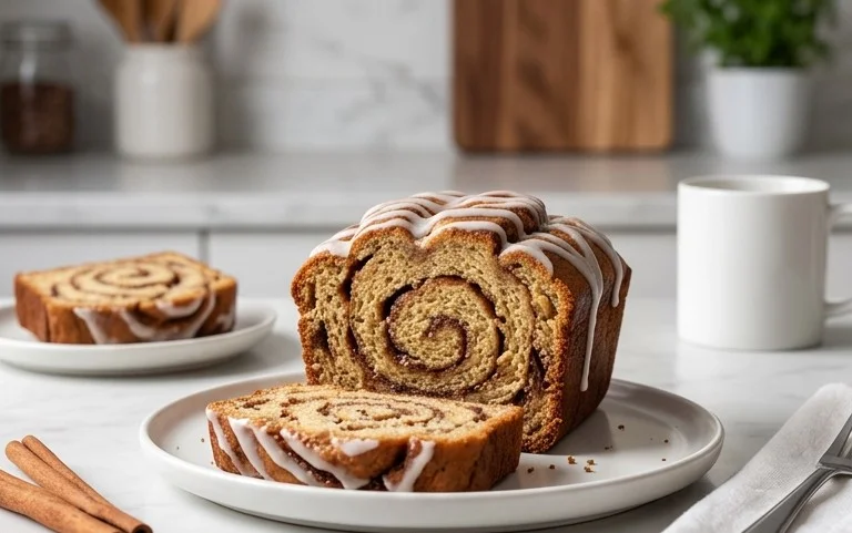 Cinnamon Roll Banana Bread
