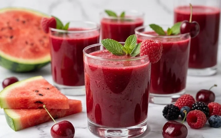 Watermelon Cherry Berry Beet Juice