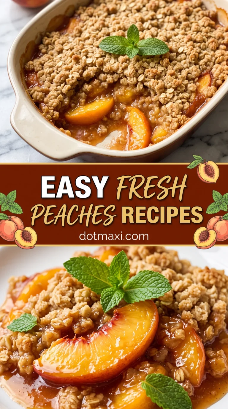 25 Easy Recipes Using Fresh Peaches