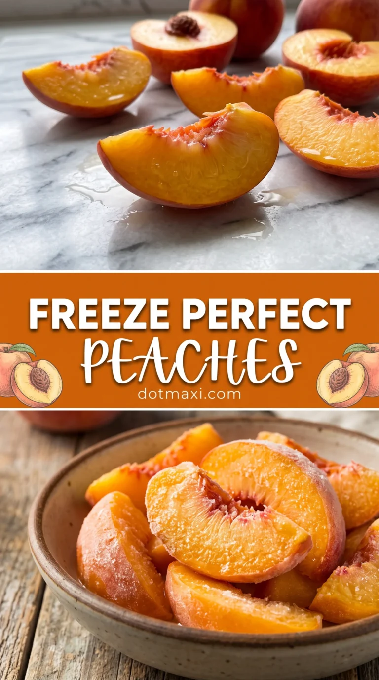 Freezing Peaches, How to Easily Freeze Peaches