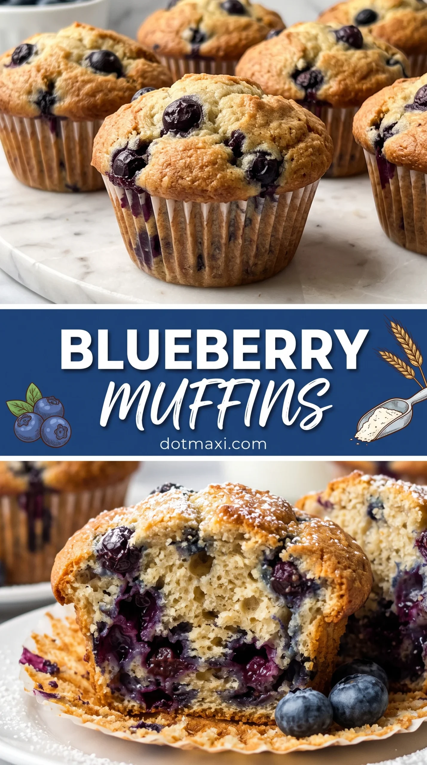 Homemade Blueberry Muffins