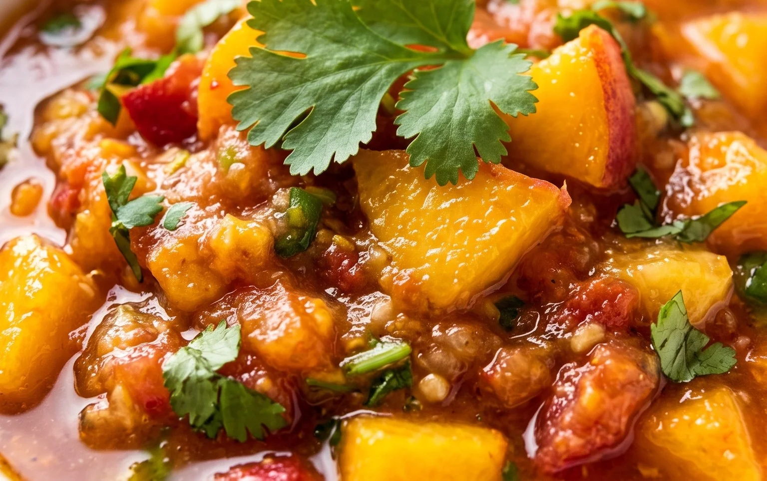 Sweet & Spicy Peach Salsa Canning Recipe