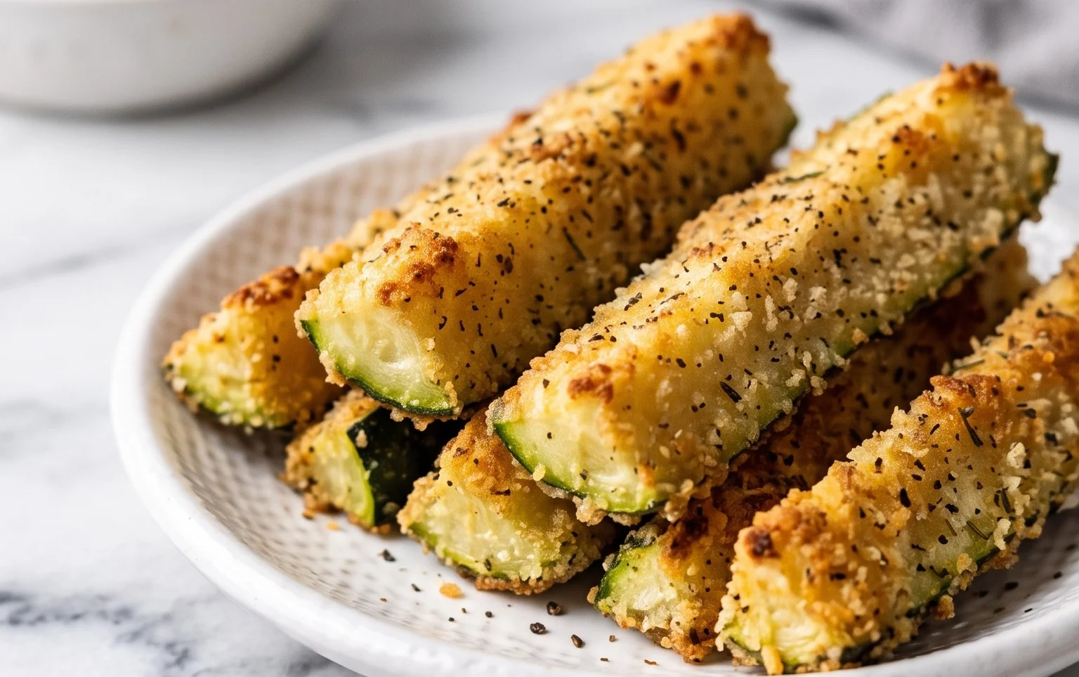 Baked Zucchini Sticks (Oven or Air Fryer)