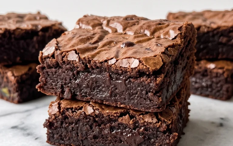 Fudgy Dark Chocolate Zucchini Brownies Recipe