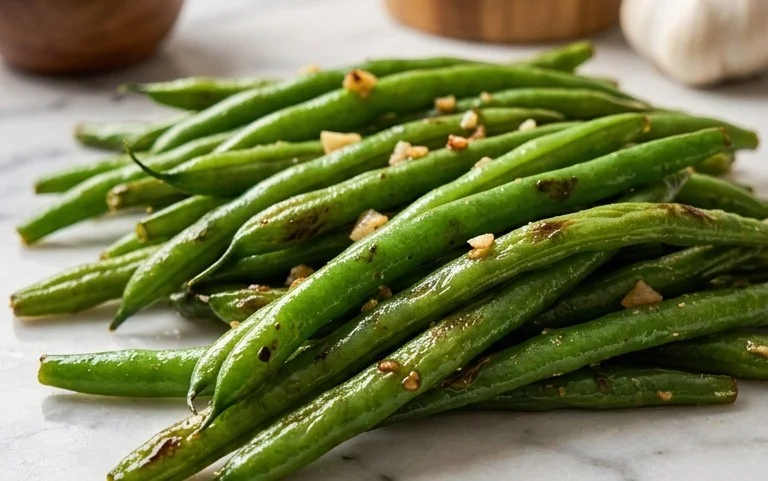 Sautéed Green Beans Recipe with Garlic