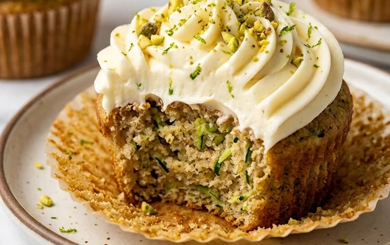 Zucchini Cupcakes with Cream Cheese Frosting