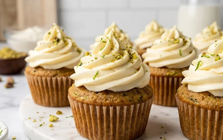 Zucchini Cupcakes with Cream Cheese Frosting